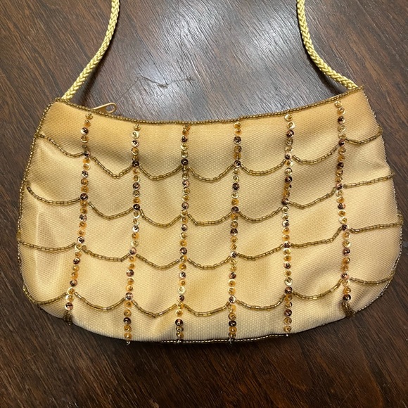 Preston & York purse satchel w/ beads. Evening bag. - Picture 1 of 7